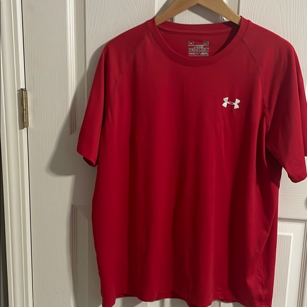 Men’s Large Athletic Shirt | Under Armour | Red